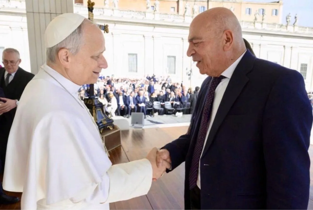 الحايك يطلع بابا الفاتيكان على آخر المستجدات في فلسطين