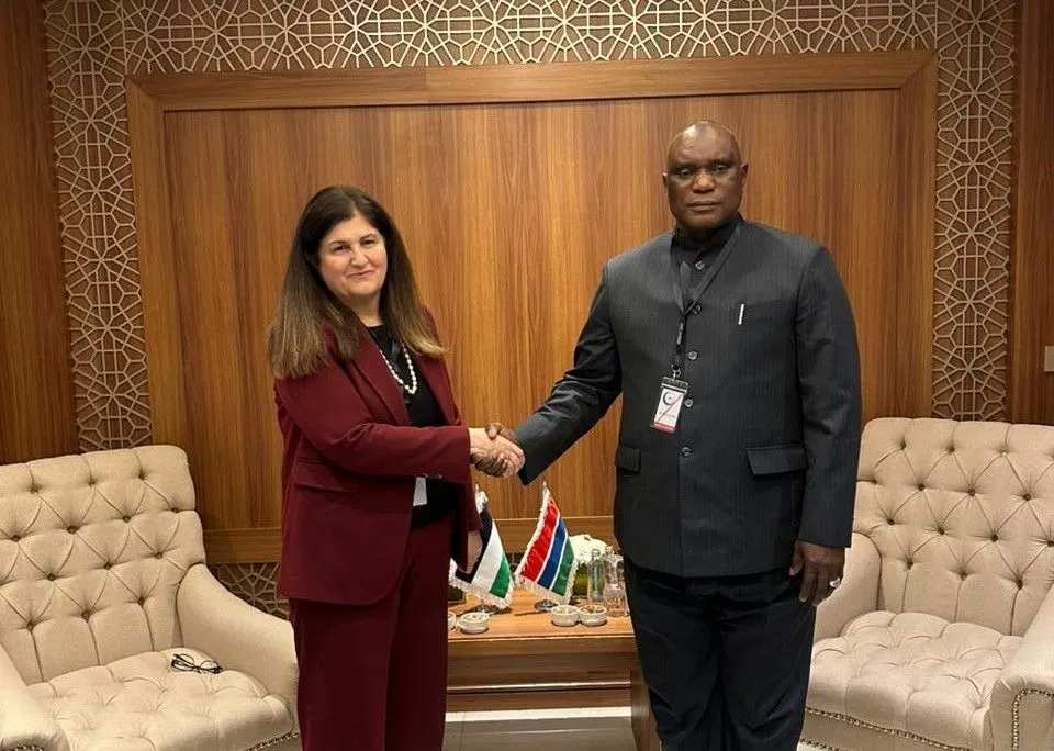 شاهين تناقش مع وزير خارجية غامبيا تطورات الأوضاع في فلسطين