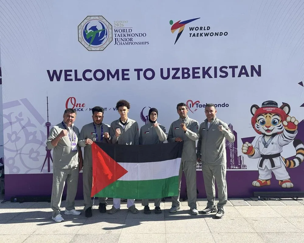 منتخب فلسطين للتايكواندو يشارك في بطولة العالم للناشئين في أوزبكستان