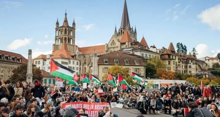 Thousands Protest in Switzerland Against Gaza War, Demand Sanctions on Israel - Yaffa News Network