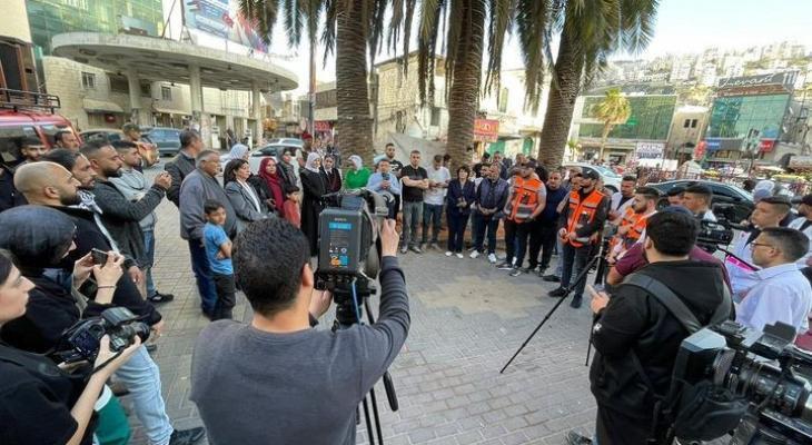 جنين: وقفة دعم واسناد للقوى الأمنية | شبكة يافا الإخبارية